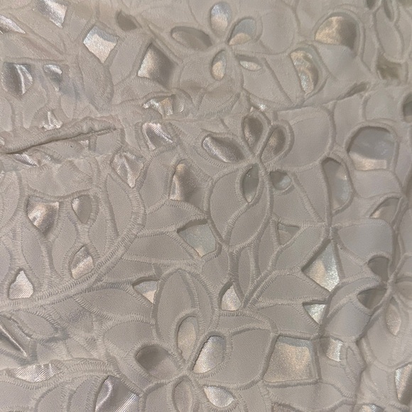 Macy's Strapless White Lace Dress - Picture 3 of 3